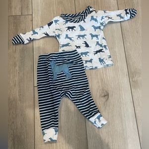 Hatley 3-7 Month Dog Print Outfit